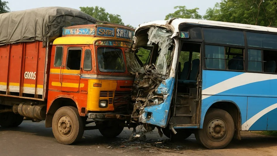 ଟ୍ରକକୁ-ପିଟିବା-ପରେ-ବସ୍‌-ଛିନଛତ୍ର:-୧୦-ଯାତ୍ରୀଙ୍କ-ମୃତ୍ୟୁ,-୩୦-ଆହତ