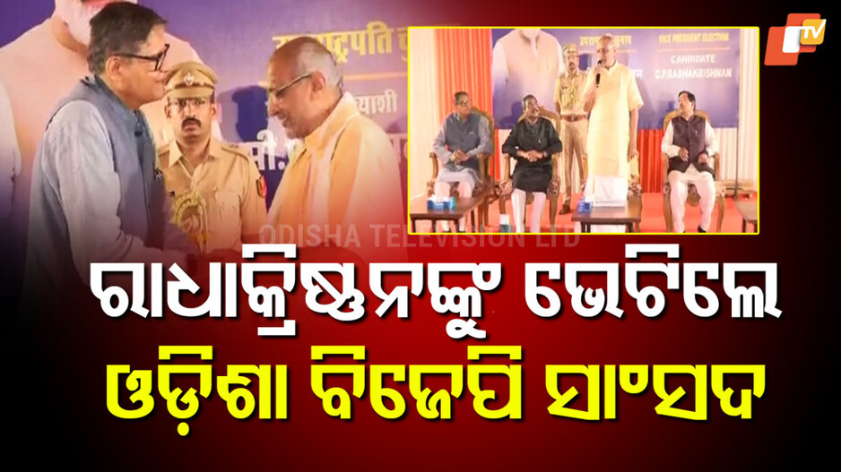 vp-election:-ସିପି.ରାଧାକ୍ରିଷ୍ଣନଙ୍କୁ-ଭେଟିଲେ-ଓଡ଼ିଆ-ବିଜେପି-ସାଂସଦ