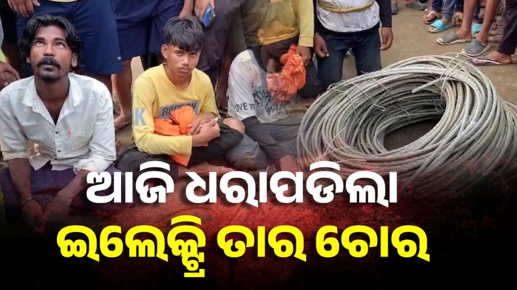 ରାତି-ଅଧରେ-କଟର-ଧରି-ତାର-କାଟୁଥିଲେ-ଚୋର,-ହେଲେ-ଚୋରି-କରିବା-ପୂର୍ବରୁ-ଧରିଦେଲେ-ଗାଁ-ଲୋକେ-||-knews-odisha