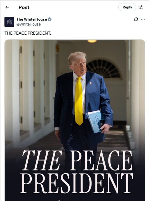 ପିସ୍-ପ୍ରେସିଡେଣ୍ଟ….ନୋବେଲ-ଶାନ୍ତି-ପୁରସ୍କାର-ପୂର୍ବରୁ-ବଦଳିଲା-ଆମେରିକା-ରାଷ୍ଟ୍ରପତିଙ୍କ-ଲୁକ୍