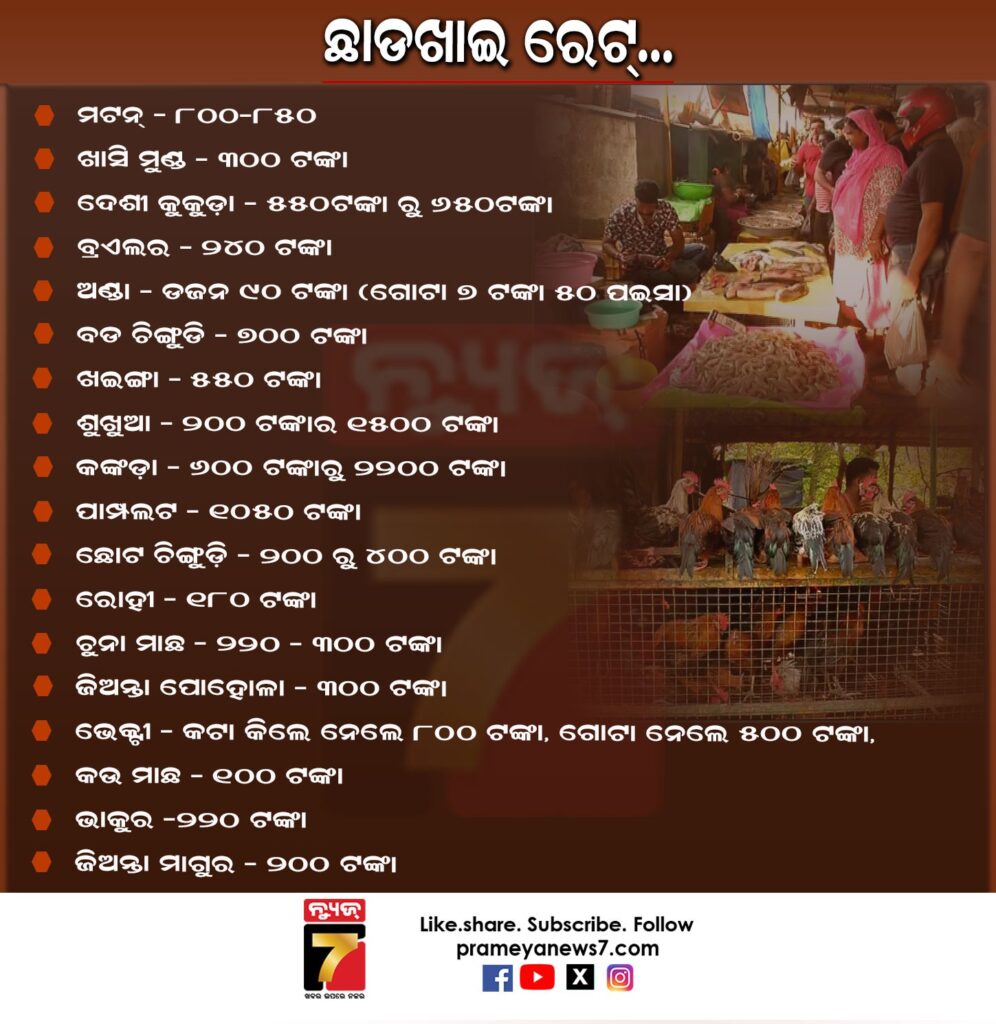 ଧରମ-ସରିଲା,-ଏବେ-ପେଟ-ଚିନ୍ତା:-ପାଟିର-ଅରୁଚି-ଛଡାଇବାକୁ-ମାଛ,-ମାଂସ-ମାର୍କେଟରେ-ଜମିଛି-ଭିଡ