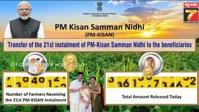 ଚାଷୀଙ୍କ-ଖାତାକୁ-ଆସିଲା-ପିଏମ-କିଷାନର-୨୧-ତମ-କିସ୍ତି,-ଓଡ଼ିଶାର-୩୪-ଲକ୍ଷ-ଚାଷୀଙ୍କୁ-ମିଳିଟା-ଟଙ୍କା