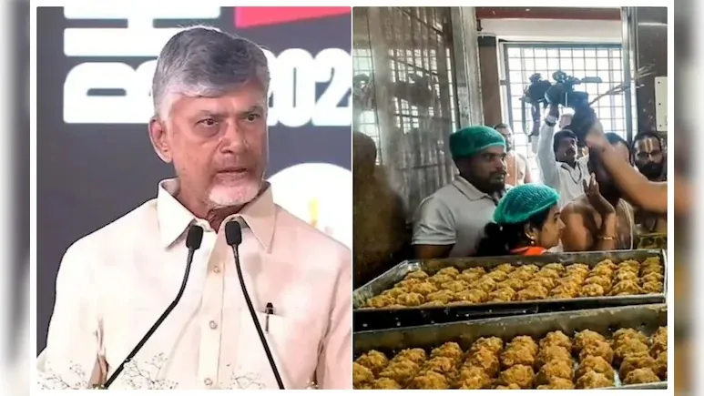 ବାଥରୁମ୍-କ୍ଲିନିଂ-କେମିକାଲ୍-ମିଶ୍ରିତ-ଘିଅରୁ-ତିଆରି-ହେଉଥିଲା-ତିରୁପତି-ଲଡୁ,-ଦାବି-କଲେ-ଆନ୍ଧ୍ର-ମୁଖ୍ୟମନ୍ତ୍ରୀ-ଚନ୍ଦ୍ରବାବୁ-ନାଇଡୁ