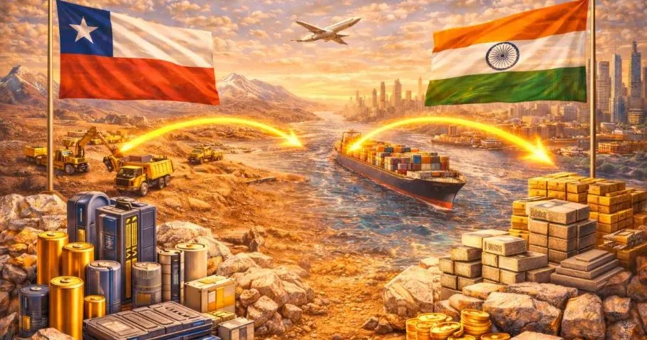 india-chile-trade-deal:-ଚିଲି-ସହ-ବାଣିଜ୍ୟ-ଡିଲର-ନିକଟତର-ହେଲା-ଭାରତ,-କଞ୍ଚା-ମାଲ୍-ପାଇଁ-ଚୀନ-ଉପରେ-ନିର୍ଭର-କମିବ,-ଉତ୍ପଦାନ-ବଢ଼ିବ