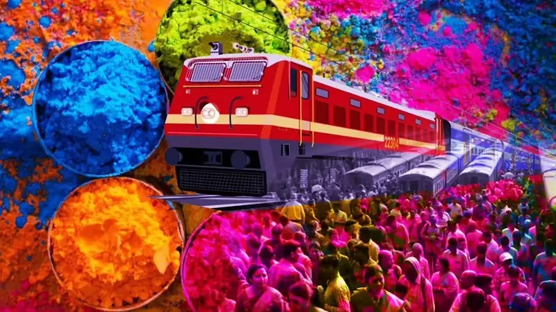 ହୋଲି-ପାଇଁ-ରେଲଓ୍ଵେର-ପ୍ରସ୍ତୁତ,-ଯାତ୍ରୀଙ୍କ-ସୁବିଧା-ପାଇଁ-ଅଧିକ-ସ୍ଵତନ୍ତ୍ର-ଟ୍ରେନ-ଘୋଷଣା