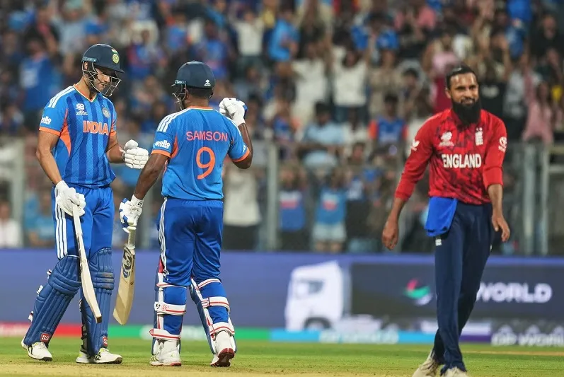 t-20-world-cup:-ସଞ୍ଜୁଙ୍କ-ପ୍ରହାରରେ-ଗର୍ଜିଲା-ଓ୍ଵାଙ୍ଖେଡ଼େ-ଷ୍ଟାଡିୟମ,-ଇଂଲଣ୍ଡକୁ-ବିଶାଳ-ଟାର୍ଗେଟ୍-ଦେଲା-ଭାରତ