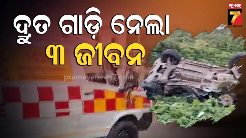 ମର୍ଣ୍ଣିଂ-ଓ୍ୱାର୍କରେ-ଯାଉଥିଲେ,-ଦ୍ରୁତ-ଗାଡ଼ି-ନେଇଗଲା-ତିନି-ଜୀବନ