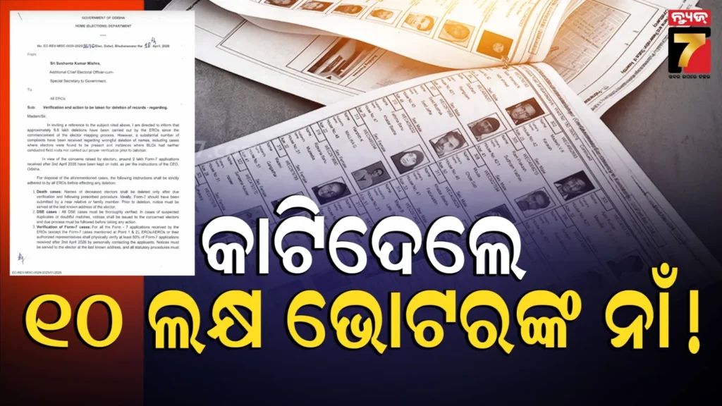 ଓଡ଼ିଶାରେ-ଭୋଟର-ତାଲିକାରୁ-କଟିଗଲା-୯-ଲକ୍ଷରୁ-ଅଧିକ-ନାଁ,-ତୁରନ୍ତ-ଯାଞ୍ଚ-ପାଇଁ-ଆସିଲା-ନିର୍ଦ୍ଦେଶ